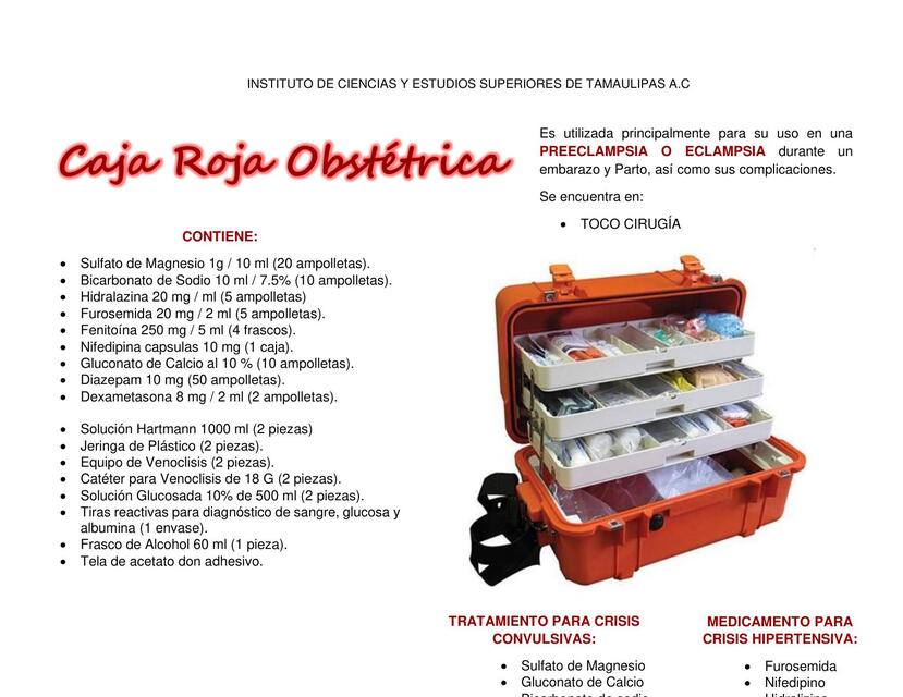 Caja Obstétrica