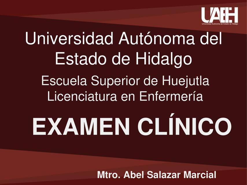 Examen Clínico 