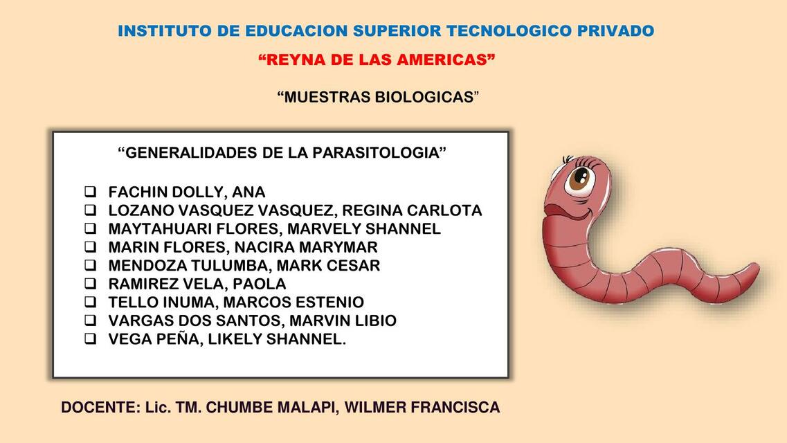 GENERALIDADES DE LA PARASITOLOGIA 1