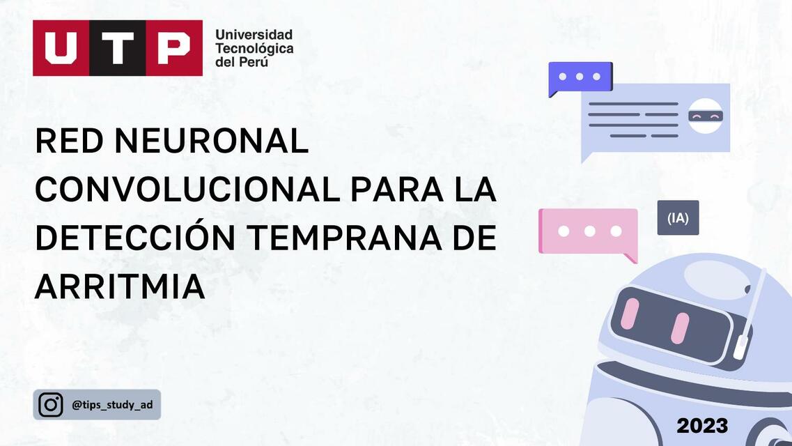 Red neuronal convulocional para la detección temprana de arritmia