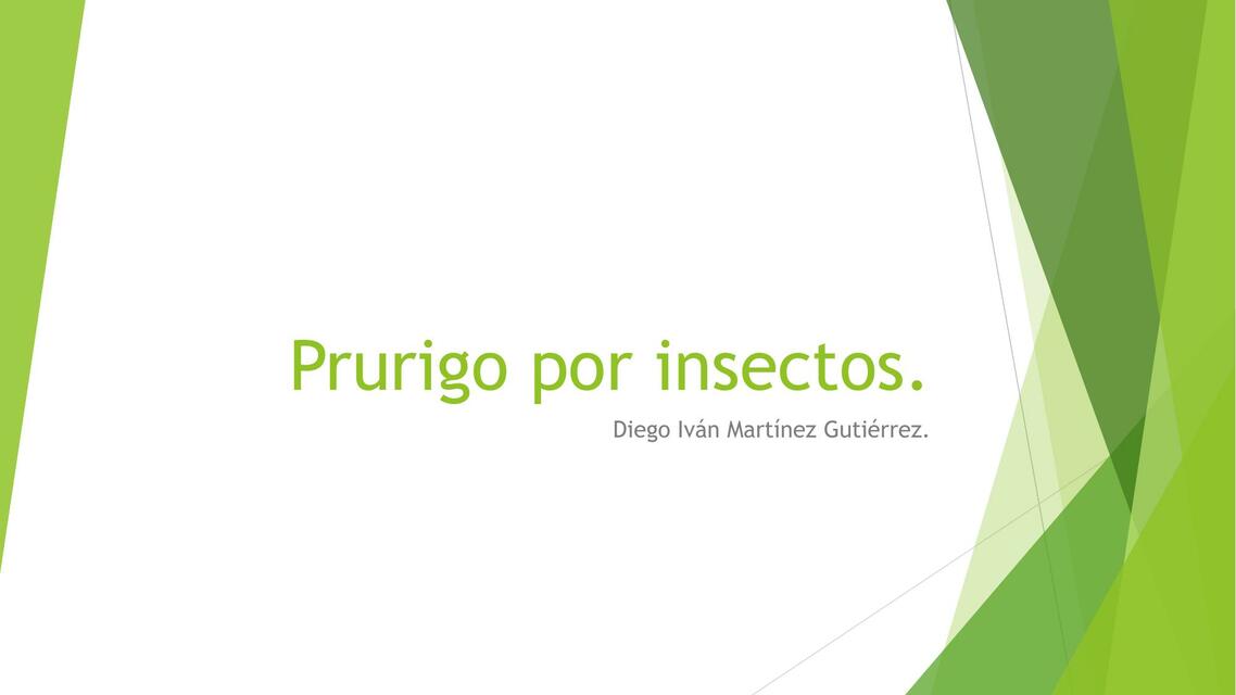 Prurigo por insectos