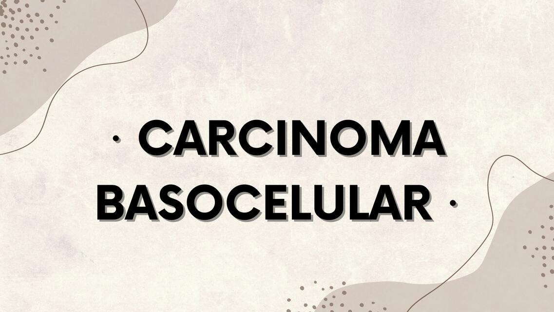 Carcinoma basocelular