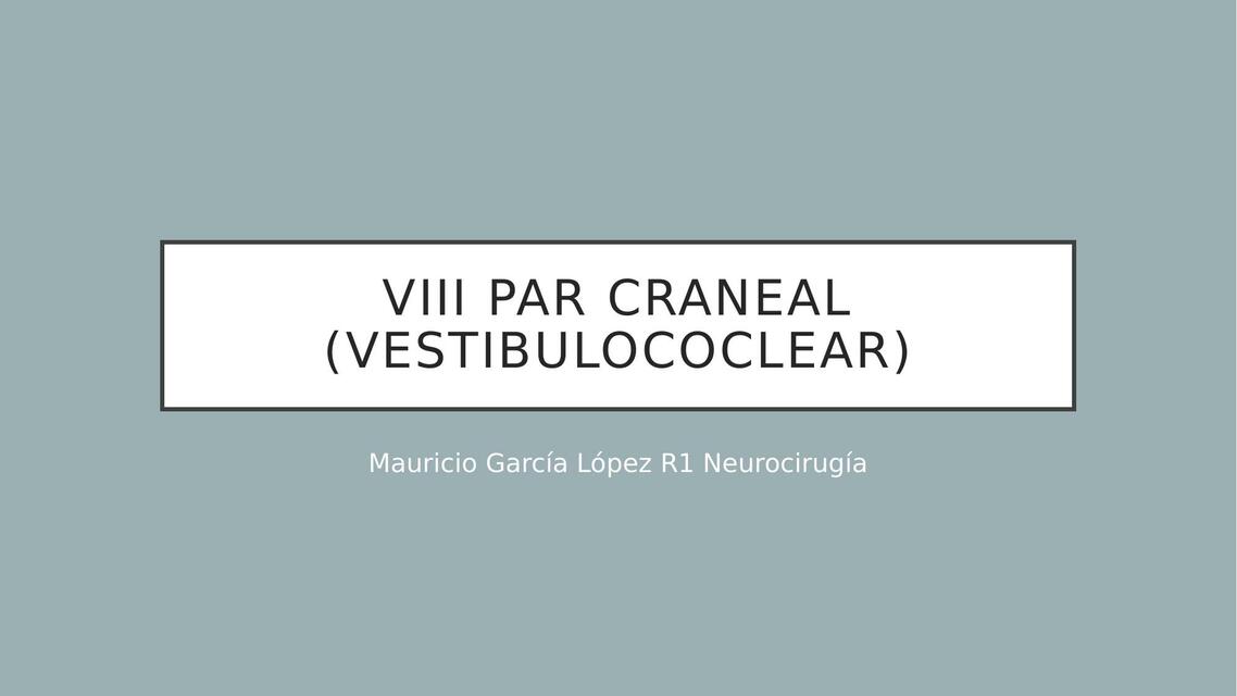 VIII Par