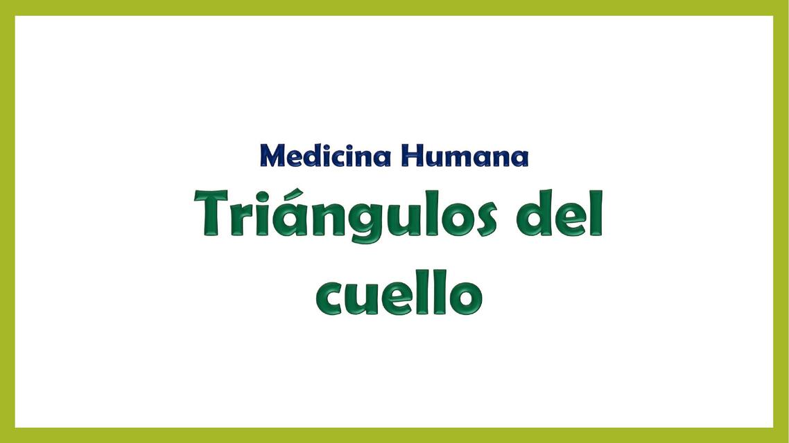 Triangulos del cuello