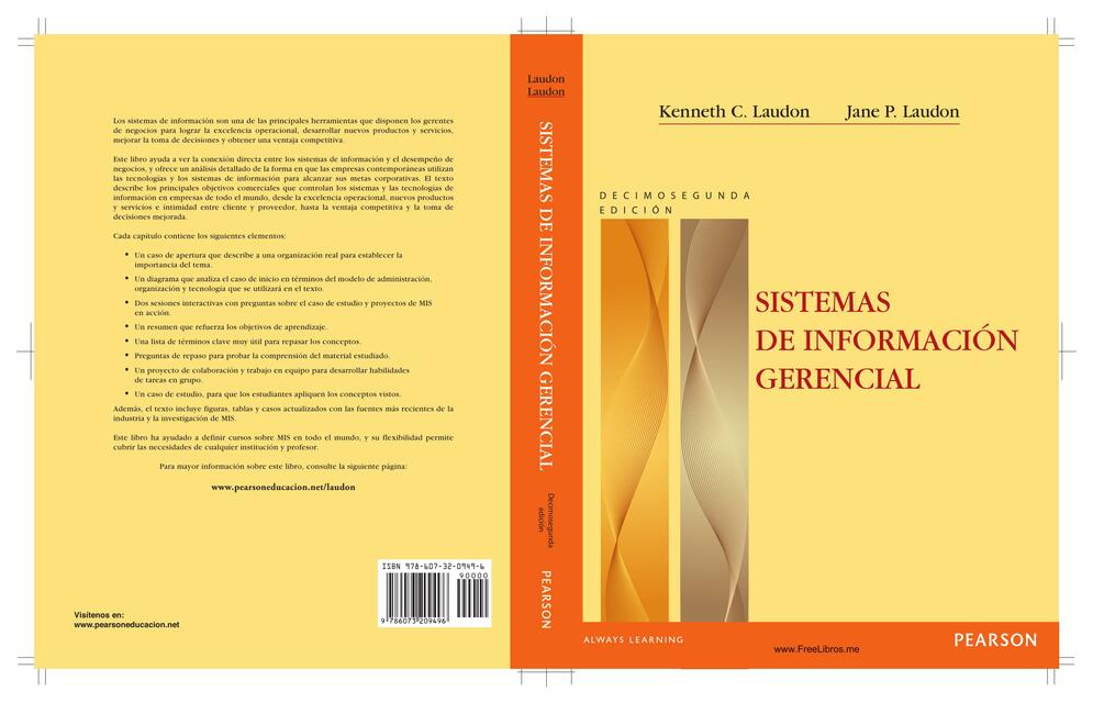 Libro De Laudon Y Laudon Sistemas De Informacion Gerencial