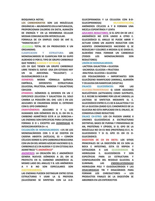 BIOQUIMICA NOTAS