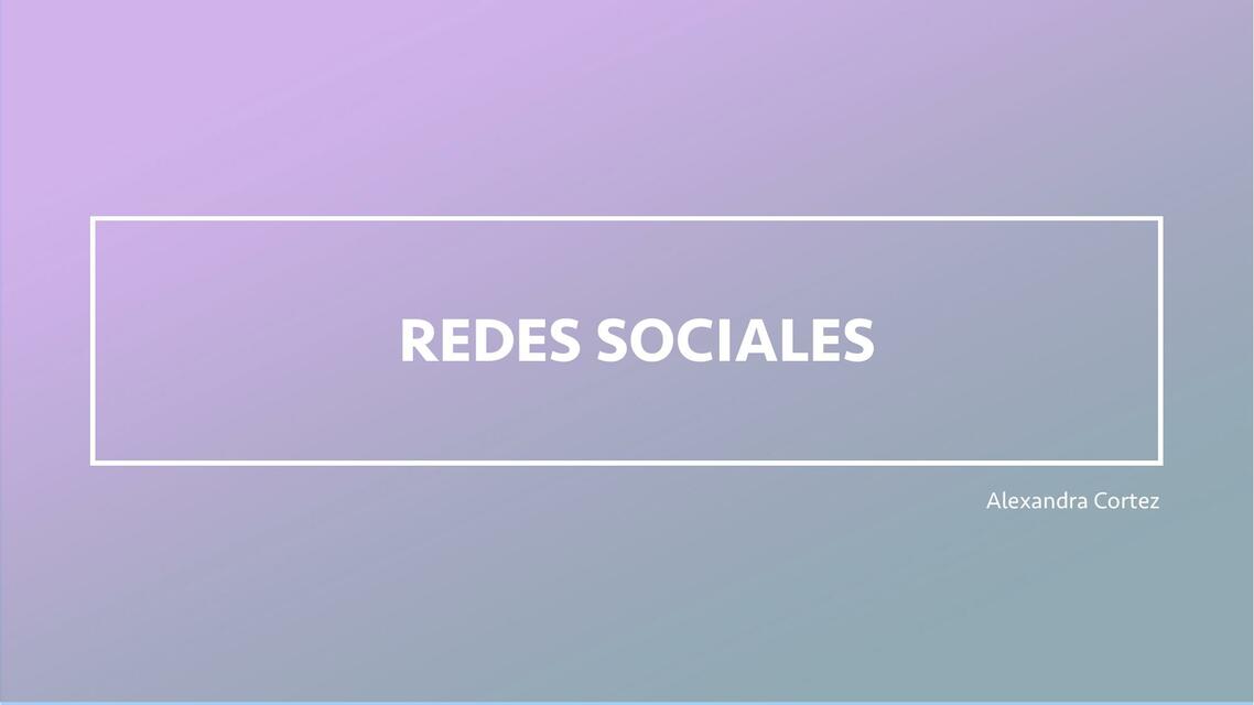 REDES SOCIALES