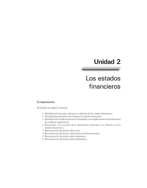 Los Estados Financieros