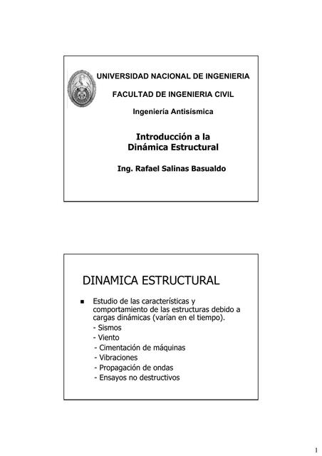 Dinámica Estructural   Ing. Rafael Salinas.Pdf