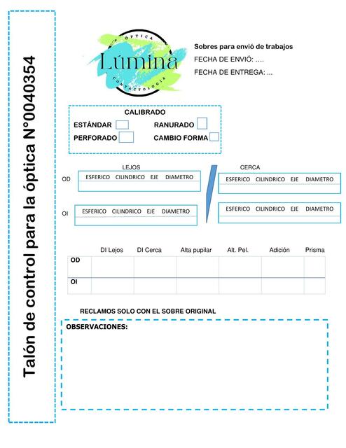 Sobres para envió de trabajos