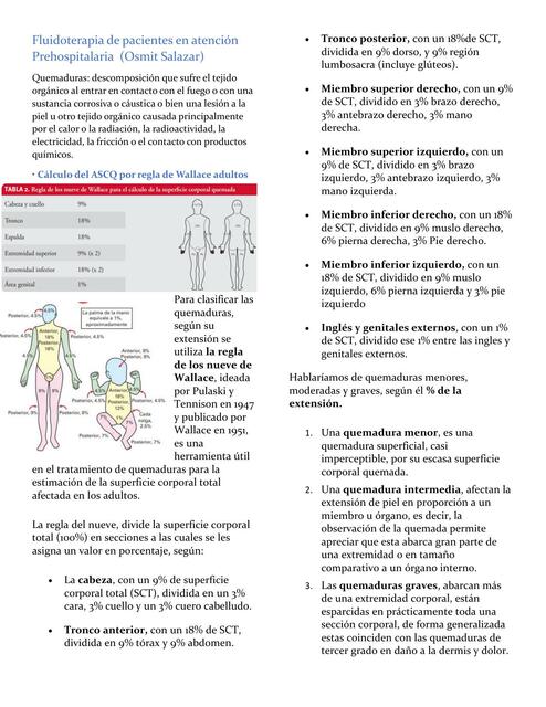 Fluidoterapia de pacientes en atención Prehospita