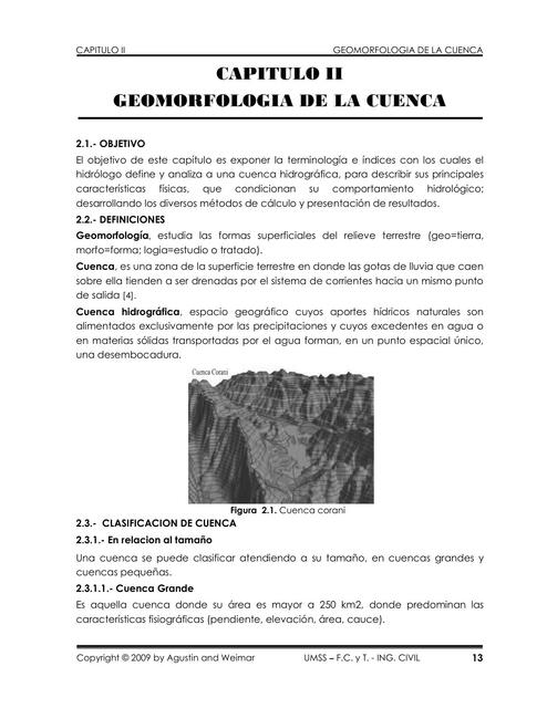 HIDROLOGIA 02 GEOMORFOLIGA DE CUENCA 1