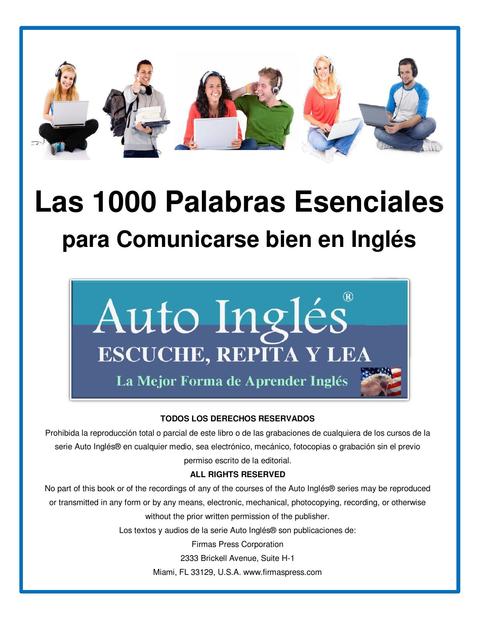 2 Auto Ingles Vocabulario Mil Palabras Esenciales