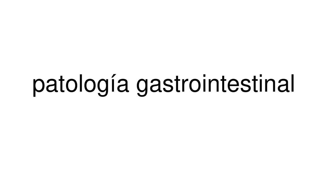 patologia GI