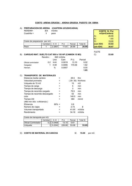 Calculo de Flete Terrestre Cobertura Tumpa