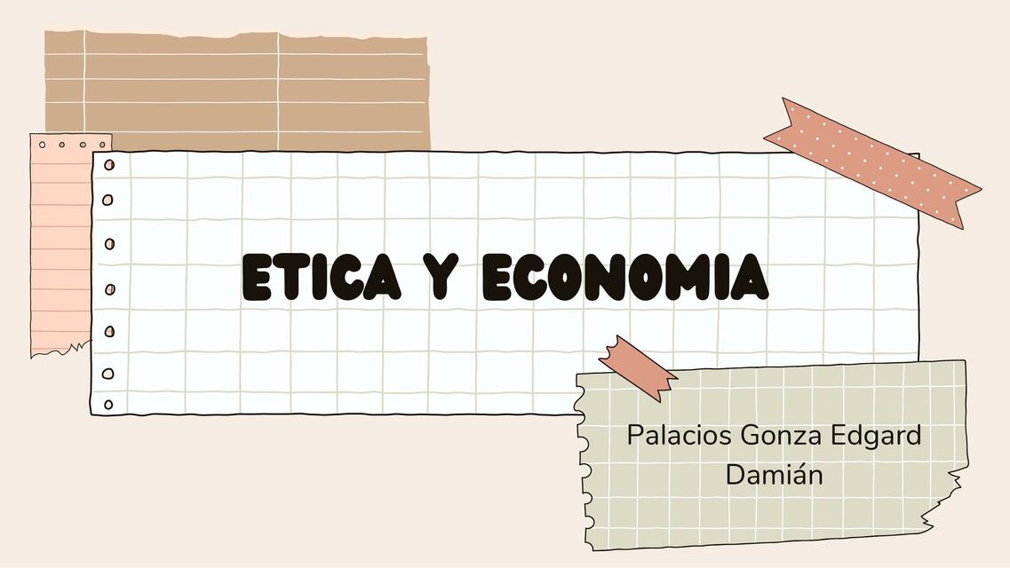 Ética y Economía