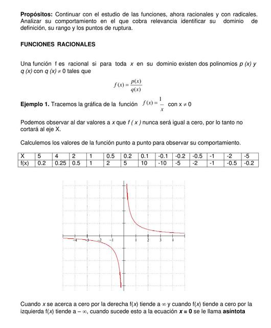 Funciones Racionales Radicales