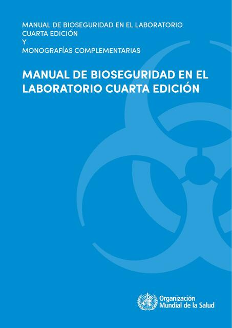 Manual de bioseguridad para laboratorios del Depto