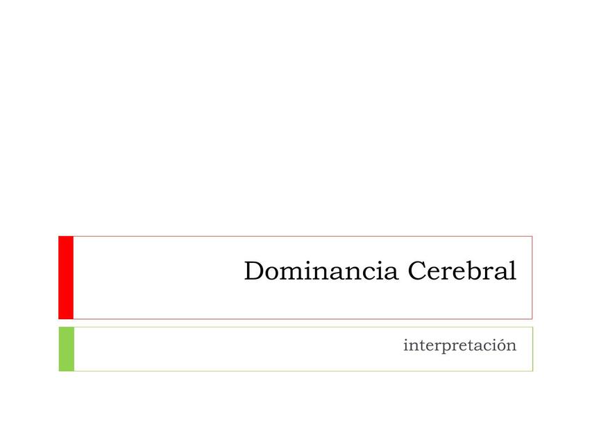 Dominancia Cerebral interpretacion 1