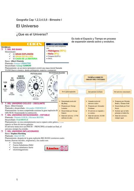 Geografia - El universo