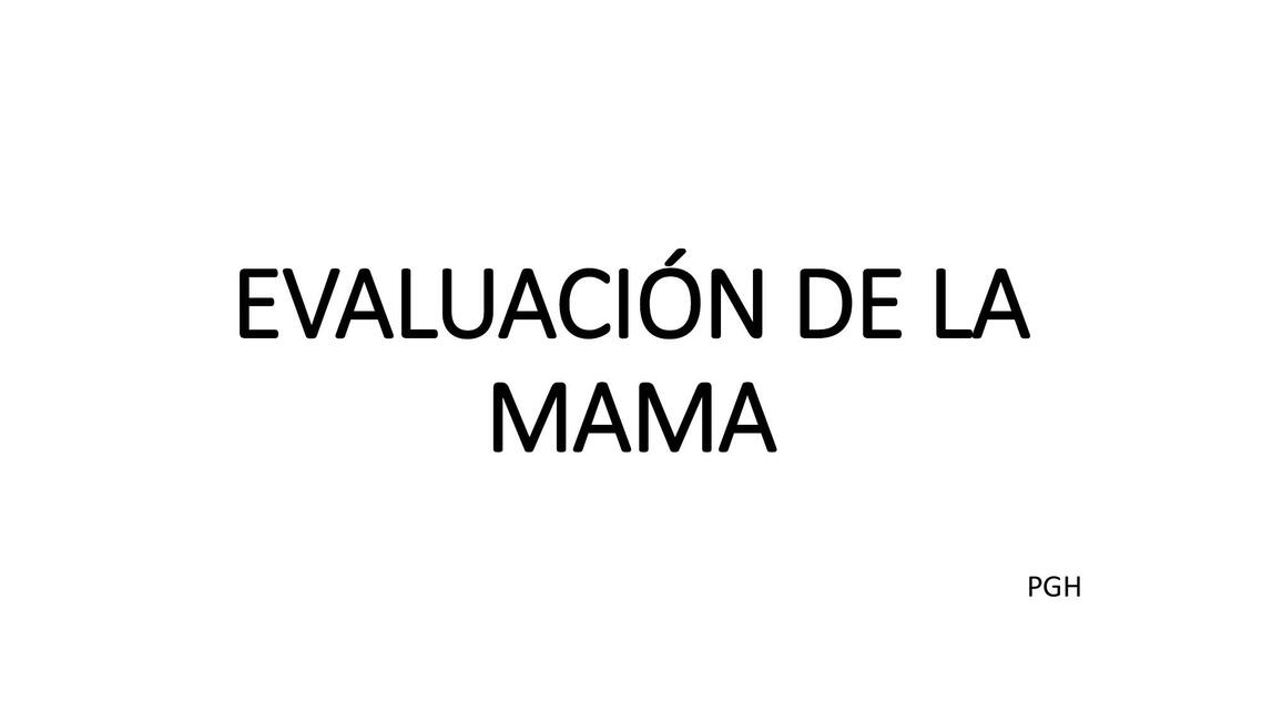 TÉCNICA EXAMEN DE MAMAS