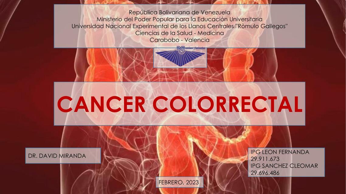 CANCER COLORECTAL