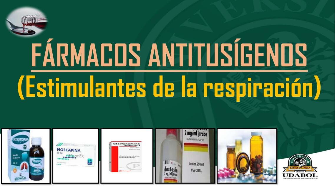 FÁRMACOS ANTITUSÍGENOS