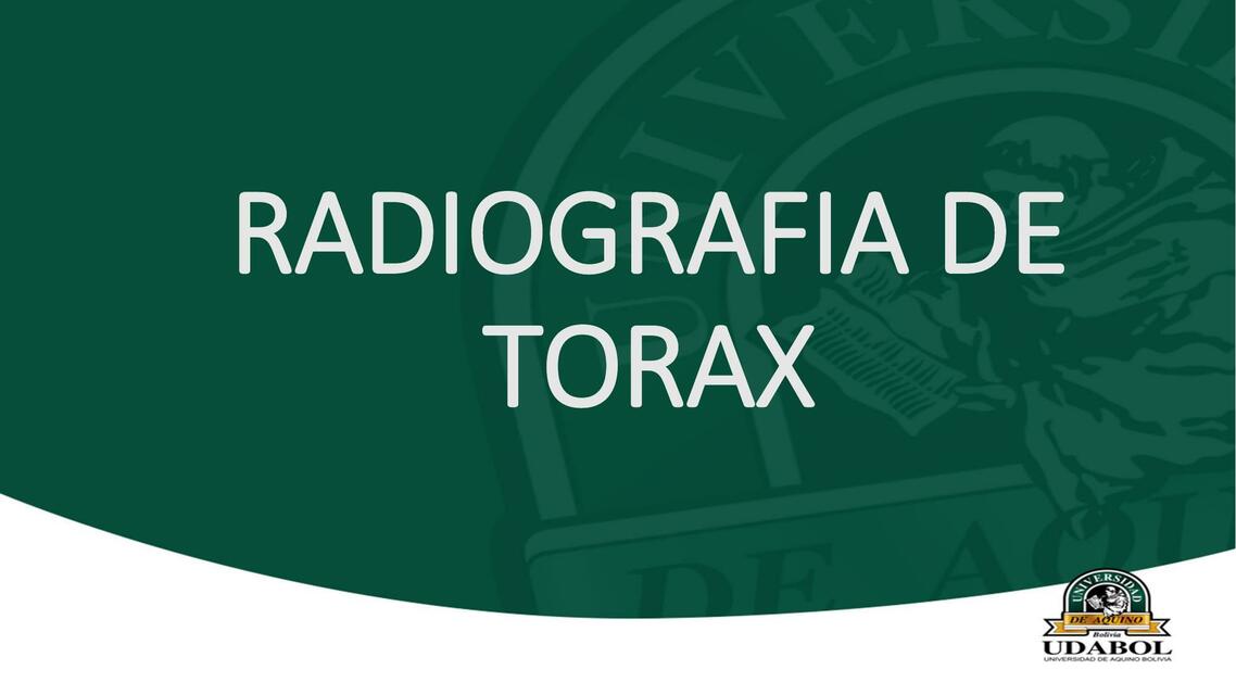 RADIOGRAFIA DE TORAX