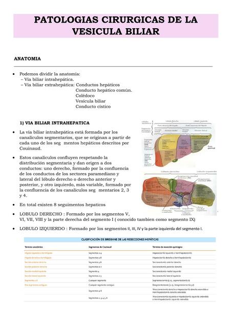 PATOLOGIAS CIRURGICAS DE LA VESICULA BILIAR AEC CL