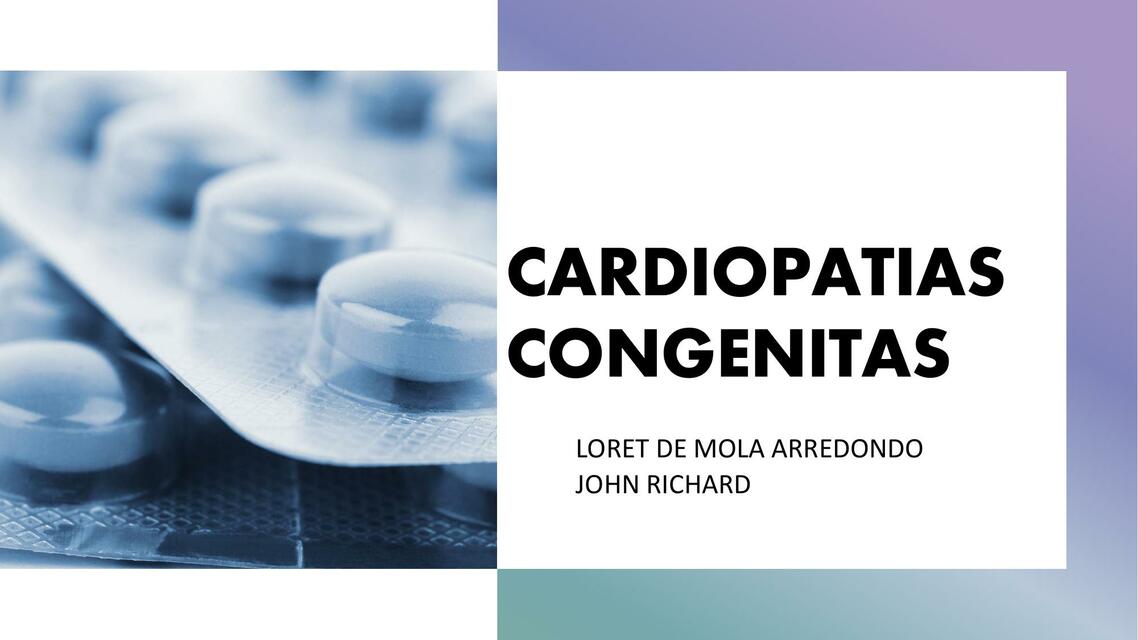 CARDIOPATIAS CONGENITAS