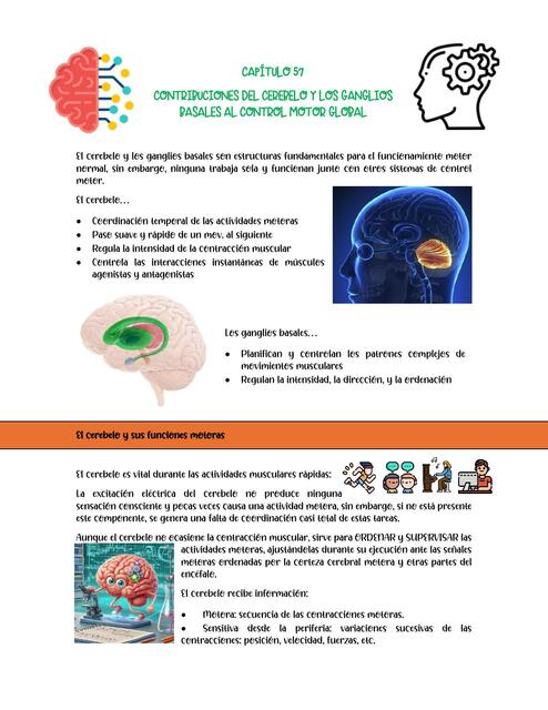 Cap 57 fisio El cerebelo y los ganglios basales