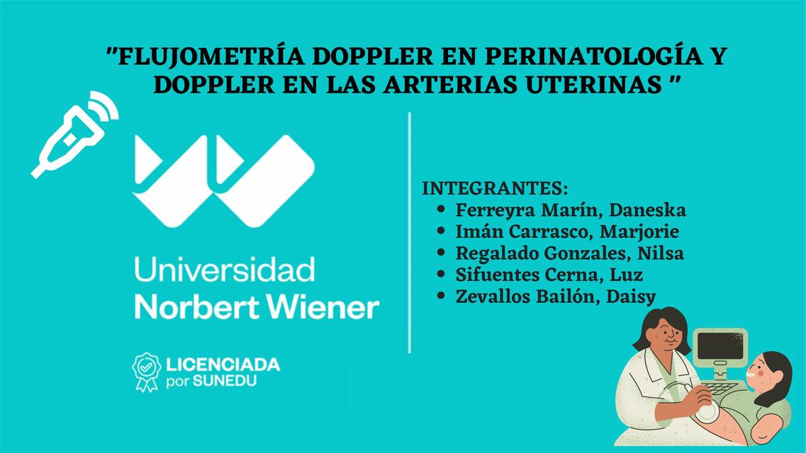 FLUJOMETRÍA DOPPLER EN PERINATOLOGIA Y DOPPLER EN