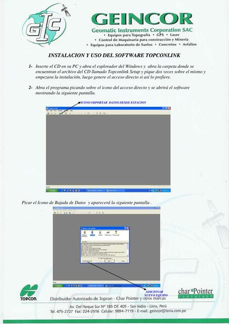 Instalación y uso del software topconline 