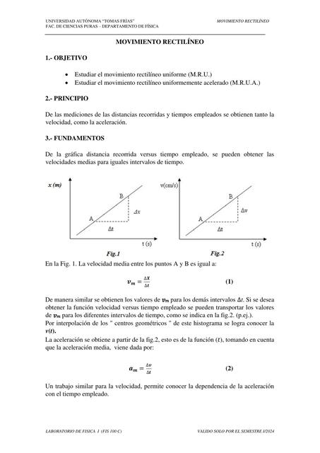 03 MOVIMIENTO RECTILINEO