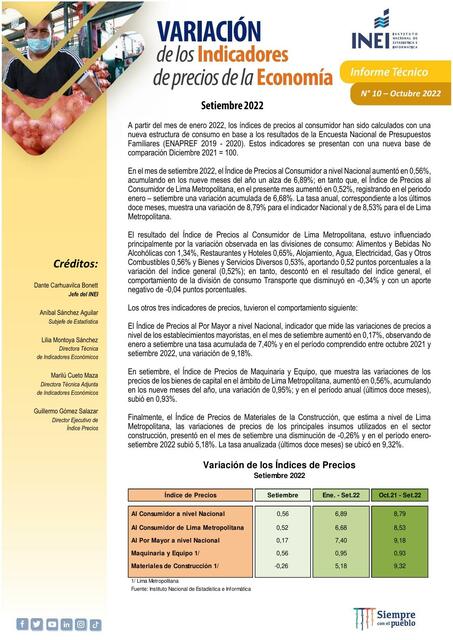 10 informe tecnico variacion de precios set