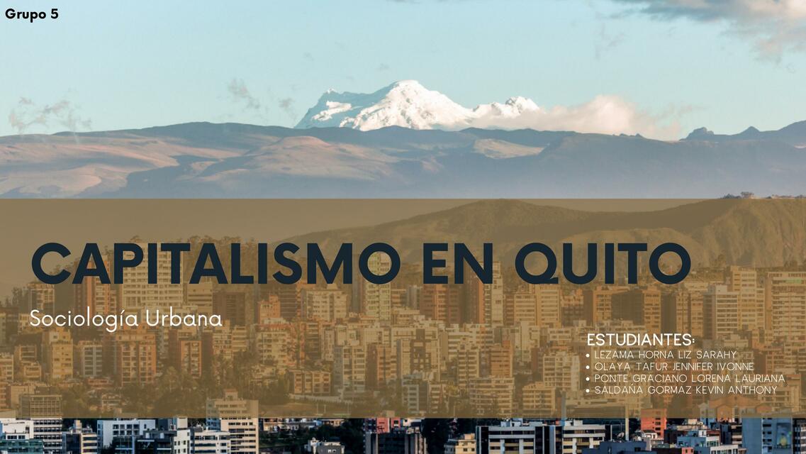 Capitalismo en Quito 