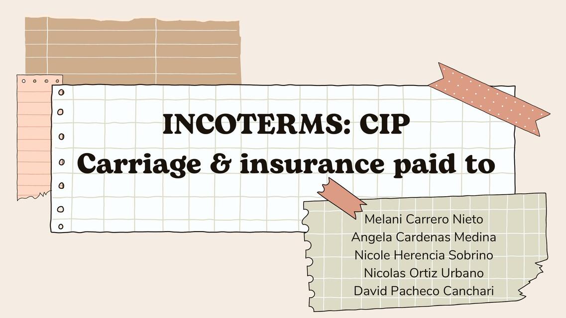 INCOTERMS CIP