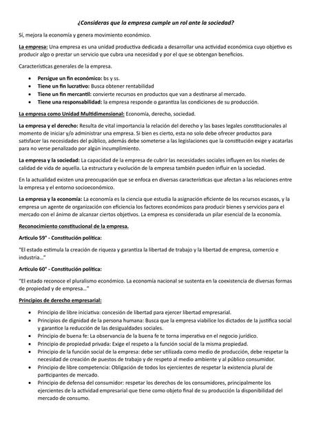 Derecho empresarial y laboral