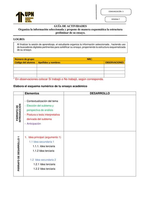 Guia de actividades 