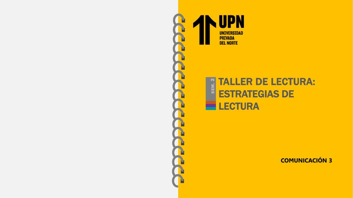 Taller de lectura: estrategias de lectura 