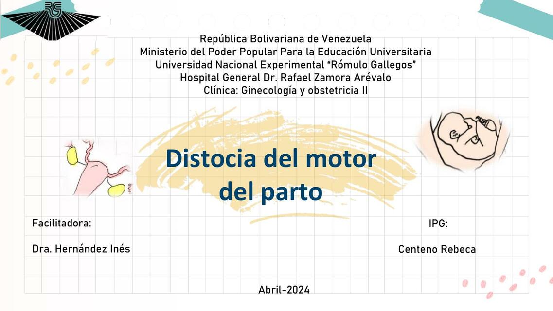 Distocias del motor del parto