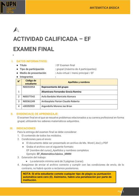 Actividad calificada 