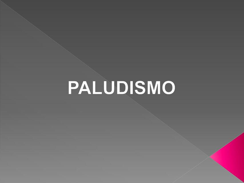 PALUDISMO