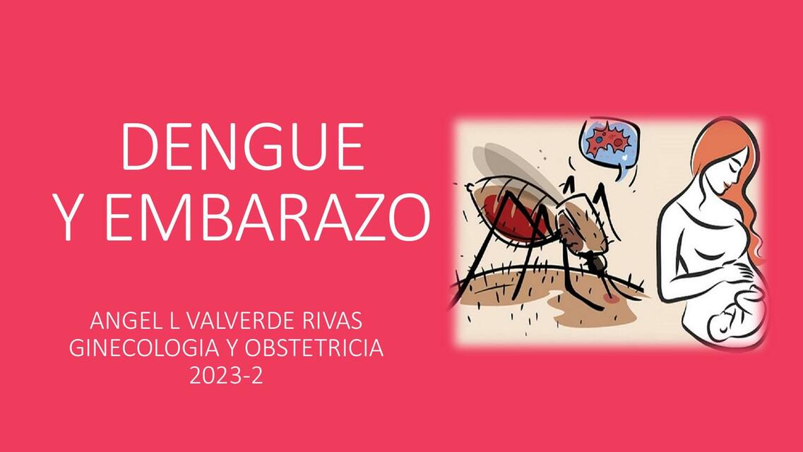 DENGUE Y EMBARAZO