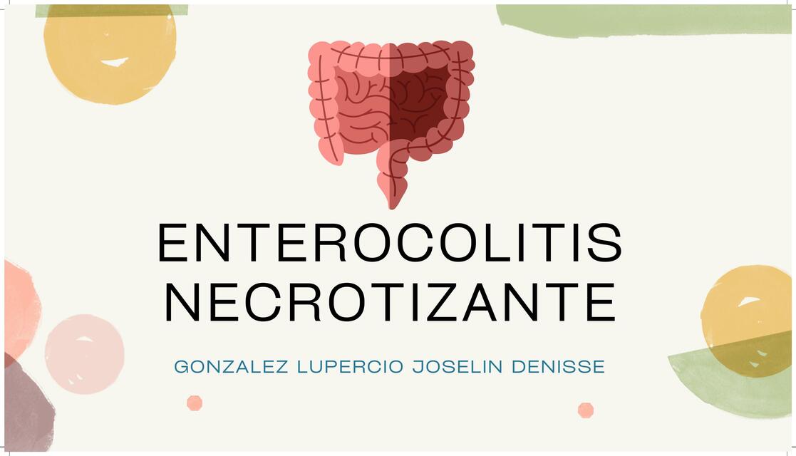 Enterocolitis necrozante