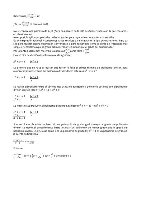 Ejemplo Integrales