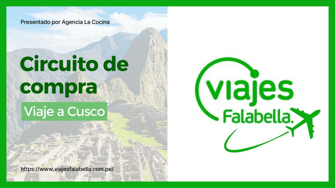 Circuito de compra - Viajes Falabella