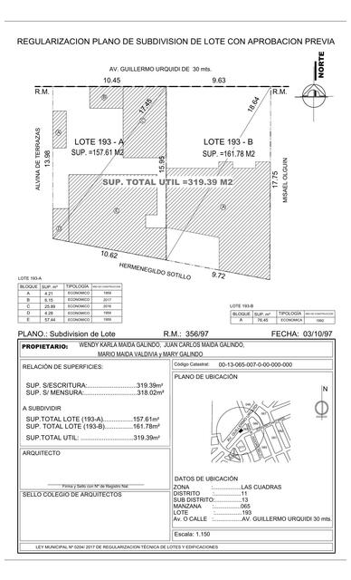 PLANO DE LOTE MAIDA