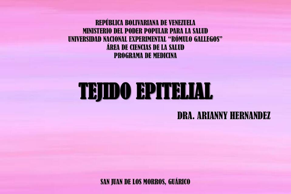 Tejido epitelial