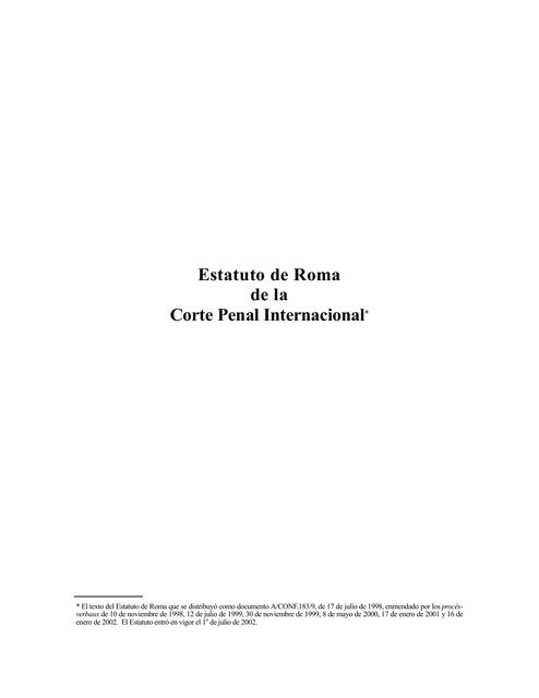 rome statutes